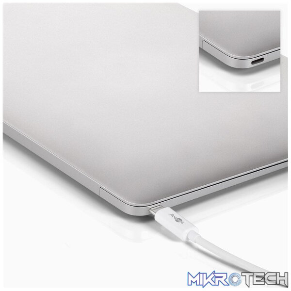 Goobay USB-C Multiport Adapter (HDMI + Ethernet, PD) - White - Image 3