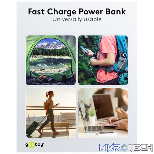 Goobay Fast Charge 10 000 mAh Power Bank with LED Display - Image 7