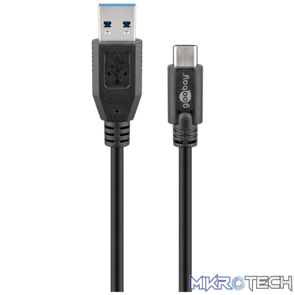 ae92e544-3429-40c7-954b-105b5433e28f-51754_gerade_png_1080x Goobay Sync & Charge Super Speed USB-C to USB A 3.0 Charging 3m Cable - Image 1