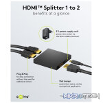 Goobay HDMI Splitter 1 to 2 (4K @ 30 Hz) - Image 9