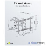 Goobay TV wall mount Basic FULLMOTION (XL) for TVs from 43" to 100" - Image 10