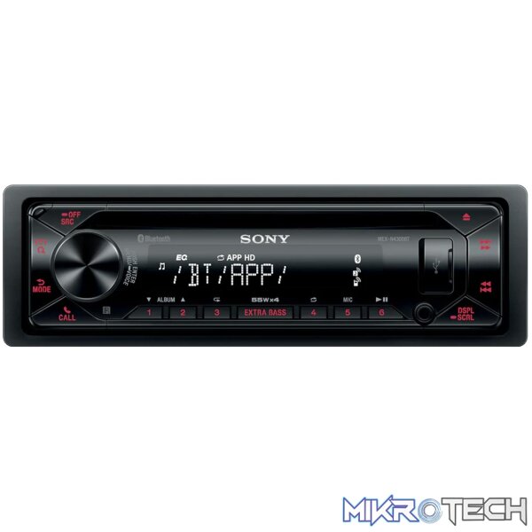 bWV4LW40MzAwYnQuanBn Sony MEX-N4300BT Bluetooth/USB/AUX Media Player - Image 1