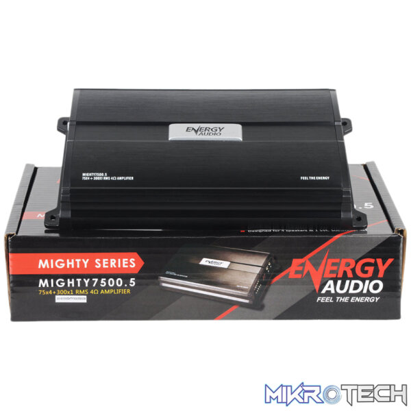 Energy Audio MIGHTY7500.5 5-Channel 75WX4 + 300x1 RMS at 4 Ohm Amplifier - Image 2