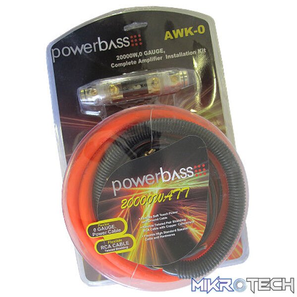 cGIta28uanBn Powerbass AWK-0 20000W 0 Gauge Wiring Kit - Image 1