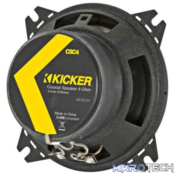 Kicker CS Series CSC44 4" 50 RMS Coaxial Speakers - Image 2