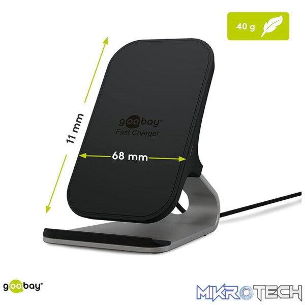 Goobay Wireless Qi Desktop 10w Fast Charger - Image 5
