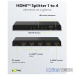Goobay HDMI Splitter 1 to 4 (4K @ 30 Hz) - Image 4