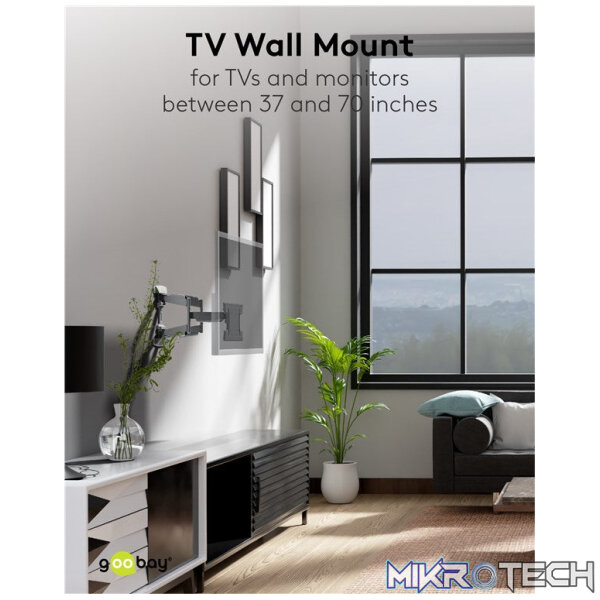 Goobay TV wall mount OLED FULLMOTION (L) for TVs from 37" to 70" - Image 3