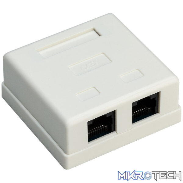 e031ec75-0914-420c-80d9-556fea999e8f-77633_png_1080x Goobay 2-Port RJ45 CAT 6 UTP Surface Mount Installation Box - White - Image 1