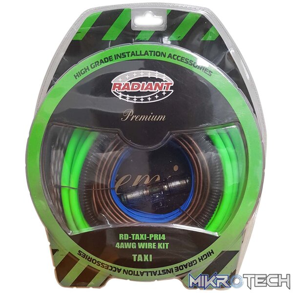 eHRjXzAwMDJfcmQtdGF4aS1wcjE0LmpwZw Radiant RD-TAXI-PR14 Taxi 4 Gauge Wiring Kit - Image 1