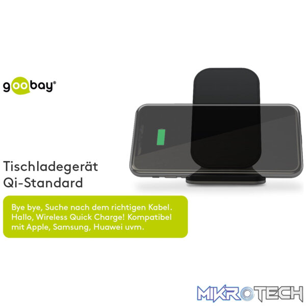 Goobay Wireless Qi Desktop 10w Fast Charger - Image 3