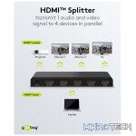 Goobay HDMI Splitter 1 to 4 (4K @ 30 Hz) - Image 8