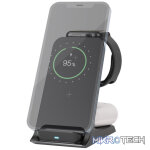 Goobay 3-in-1 Wireless Qi Charger - Black - Image 6