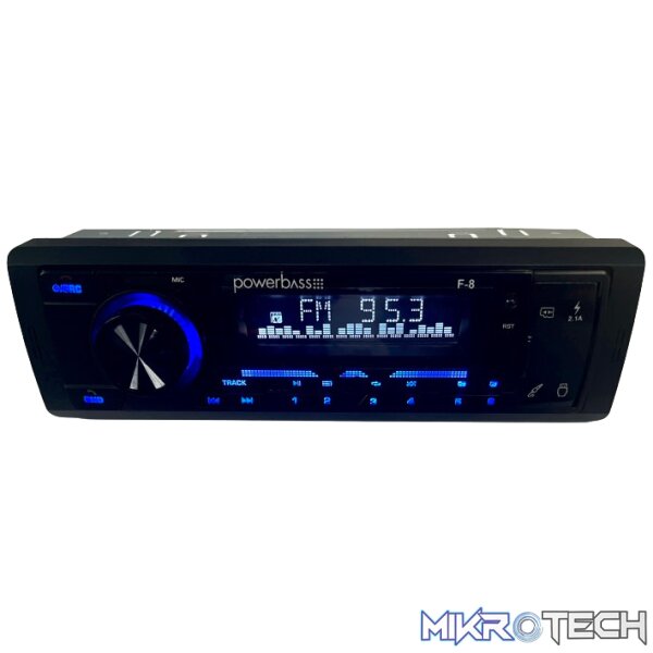 f8_radio-removebg-preview Powerbass F8 Single Din Radio - Image 1