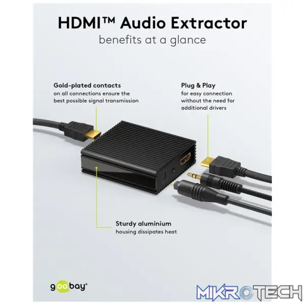 Goobay HDMI Audio Extractor 4K @ 60 Hz - Image 7