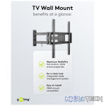 Goobay TV wall mount Basic FULLMOTION (M) for TVs from 32" to 55" - Image 4