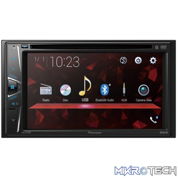 g225 Pioneer AVH-G225BT Bluetooth/USB Double Din DVD Receiver - Image 1
