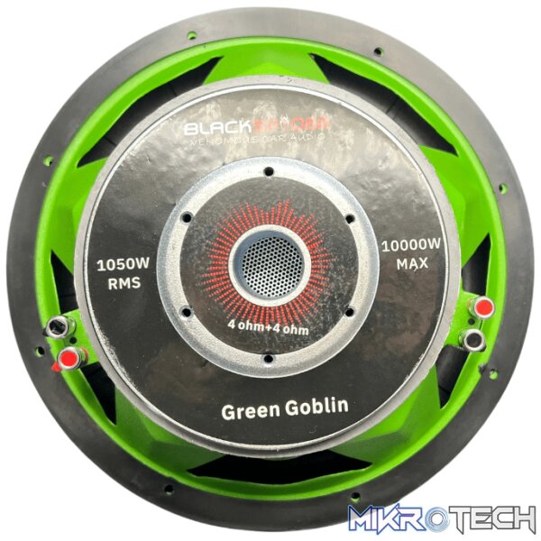Blackspider Green Goblin SUB12D4 12" DVC D4 10000W 1050RMS Subwoofer - Image 4