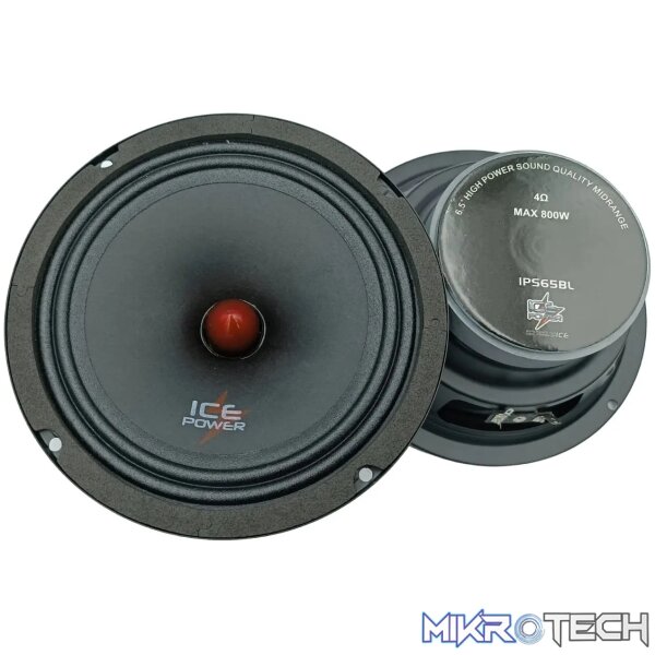 ips65 ICE POWER IPS-65BL 6.5" 800w Midrange Speakers - Image 1