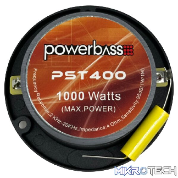 Powerbass PST-400 3.8" 800W Bullet Tweeters - Image 2