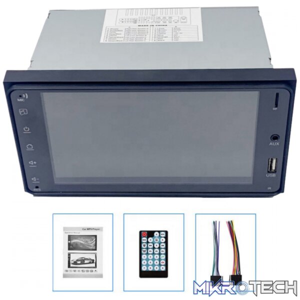 Ice Power OEM Toyota Universal IPX-7043 7" Double Din BT/SD/USB/AUX Media Player - Image 2