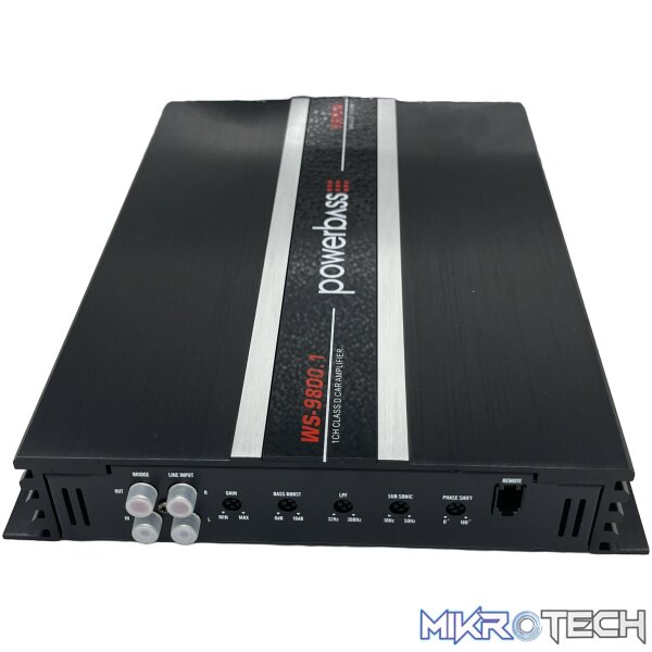 Powerbass WS-9800.1 600 RMS Monoblock Amplifier - Image 3