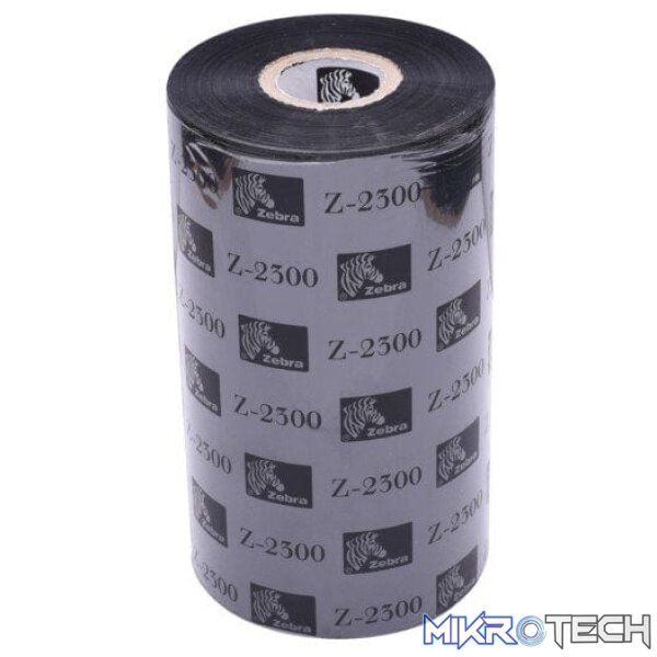 02300gs11007-ink-35565130416292 Zebra Original Wax Ribbon 110mm x 74m 2300 Standard - Image 1