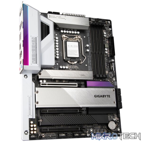 Gigabyte Z590 Vision G Z590 Express Chipset Gen 10/11 LGA 1200 Motherboard - Image 3