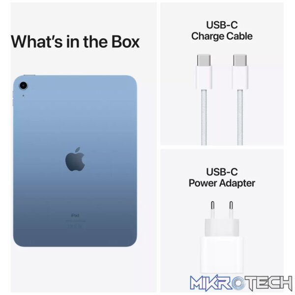 Apple iPad G10 10.9-inch Tablet - Apple A14 64GB ROM 8GB RAM Wi-Fi iPadOS 18 Blue MCM84QA/A - Image 8