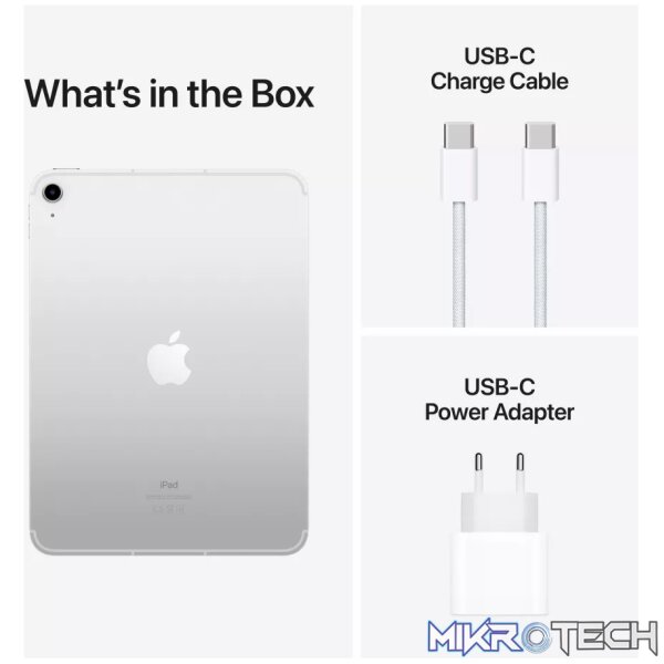 Apple iPad G10 10.9-inch Tablet - Apple A14 64GB ROM 8GB RAM Wi-Fi 5G iPadOS 18 Silver MCMJ4QA/A - Image 8