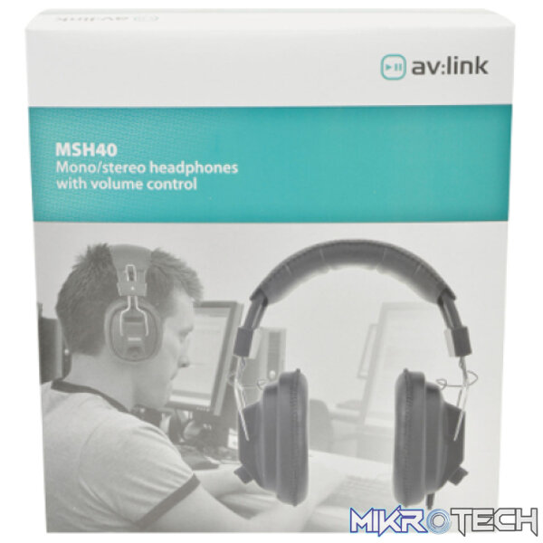 Avlink -Msh40 Mono/Stereo Headphones With Volume Control - Image 5