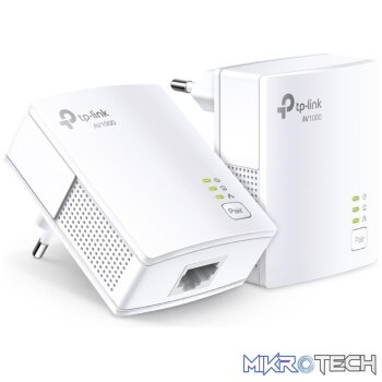 TP-LINK PA7017 KIT AV1000 GIGABIT POWERLINE STARTER KIT HOMEPLUG AV2 STANDARD
