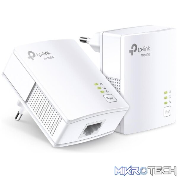 TP-LINK PA7017 KIT AV1000 GIGABIT POWERLINE STARTER KIT HOMEPLUG AV2 STANDARD TP-LINK PA7017 KIT AV1000 GIGABIT POWERLINE STARTER KIT HOMEPLUG AV2 STANDARD