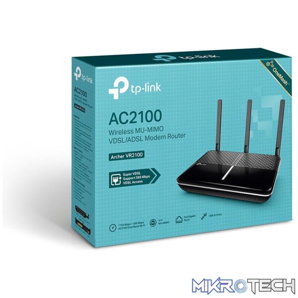 TP-LINK ARCHER VR1200 AC2100 WIRELESS DUAL BAND VDSL/ADSL GIGABIT ROUTER - Image 3