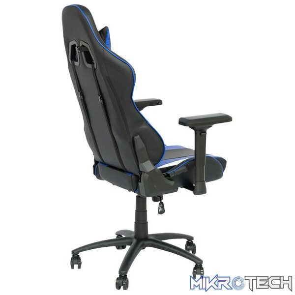 ROGUEWARE GC200 PERFORMANCE GAMING CHAIR - BLACK/BLUE - UP TO 150KG - Image 4