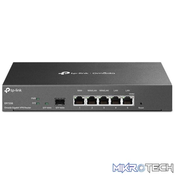 TP-LINK ER7206 SAFESTREAM GIGABIT MULTI-WAN VPR ROUTER TP-LINK ER7206 SAFESTREAM GIGABIT MULTI-WAN VPR ROUTER