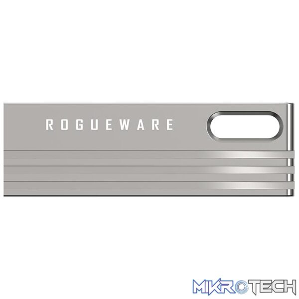 ROGUEWARE U280-U2 32GB METAL CAPLESS USB 2.0 FLASH DRIVE - SILVER - Image 3