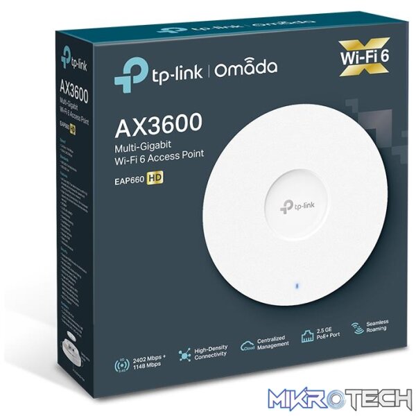 TP-LINK AX3600 WIRELESS DUAL BAND MUTI GIGABIT CEILING MOUNT ACCESS POINT - Image 3