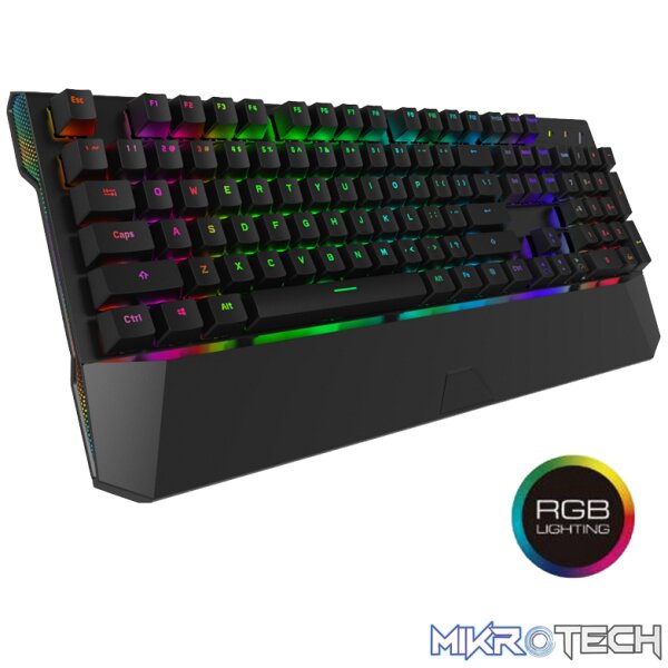 ROGUEWARE GK200 WIRED/BT RGB GAMING BROWN SWITCH MECHANICAL KEYBOARD - Image 3