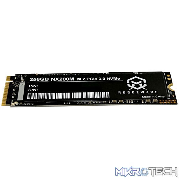 ROGUEWARE NX200M 256GB M.2 GEN3 NVME 3D NAND SOLID STATE DRIVE ROGUEWARE NX200M 256GB M.2 GEN3 NVME 3D NAND SOLID STATE DRIVE