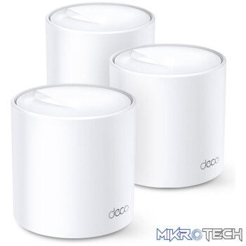TP-LINK DECO X60, 3 PACK - AX3000 WHOLE-HOME WIFI SYSTEM WI-FI 6