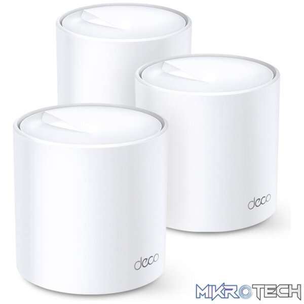TP-LINK DECO X60, 3 PACK - AX3000 WHOLE-HOME WIFI SYSTEM WI-FI 6 TP-LINK DECO X60, 3 PACK - AX3000 WHOLE-HOME WIFI SYSTEM WI-FI 6