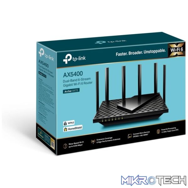 TP-LINK ARCHER AX72 AX5400 DUAL-BAND GIGABIT WI-FI 6 ROUTER - Image 4