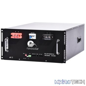 NAVASOLAR 48V 200AH LIFEPO4 RM BATTERY PACK WITH BMS
