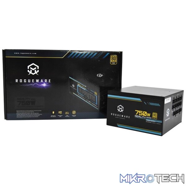 ROGUEWARE REALITY SERIES 750W FULLY MODULAR 80+ GOLD POWER SUPPLY - Image 2