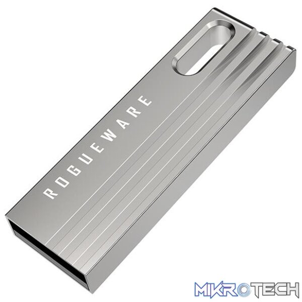 ROGUEWARE U280-U2 128GB METAL CAPLESS USB 2.0 FLASH DRIVE - SILVER ROGUEWARE U280-U2 128GB METAL CAPLESS USB 2.0 FLASH DRIVE - SILVER