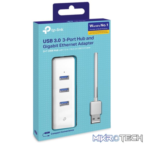 TP-LINK TL-UE330 USB 3.0 TO GIGABIT ETHERNET ADAPTER - Image 2