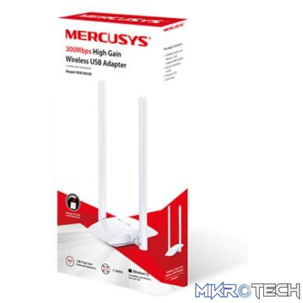 MERCUSYS MW300UH 300MBPS HIGH GAIN WIRELESS USB ADAPTER - Image 2