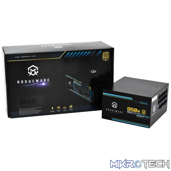 ROGUEWARE REALITY SERIES 850W FULLY MODULAR 80+ GOLD POWER SUPPLY - Image 2