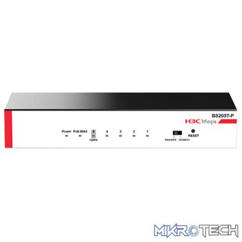 H3C MAGIC BS205T-P 5-PORT ADVANCED GIGABIT POE ETHERNET SWITCH